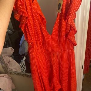 Polka dot romper